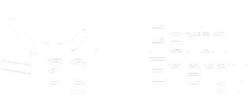 Perthenergy AGL Logo Horizontal Lockup White Footer